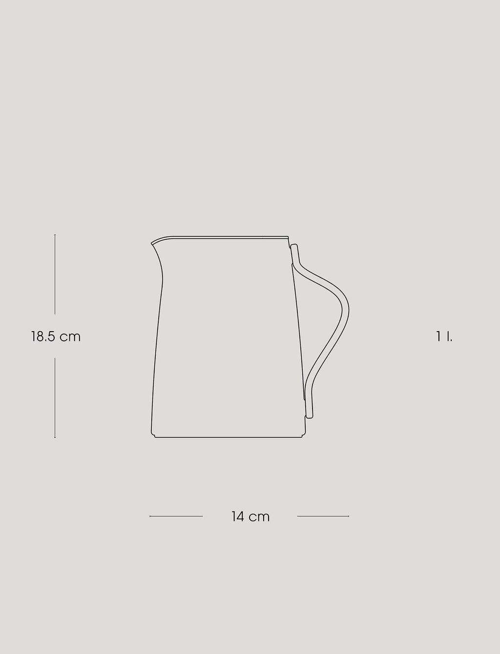 Emma vacuum jug, tea 1 l.